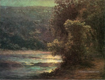   Art - Clair de lune sur les eaux vives John Ottis Adams Paysage